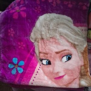 Disney Purple and Cream Character Throw